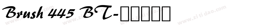 Brush 445 BT字体转换